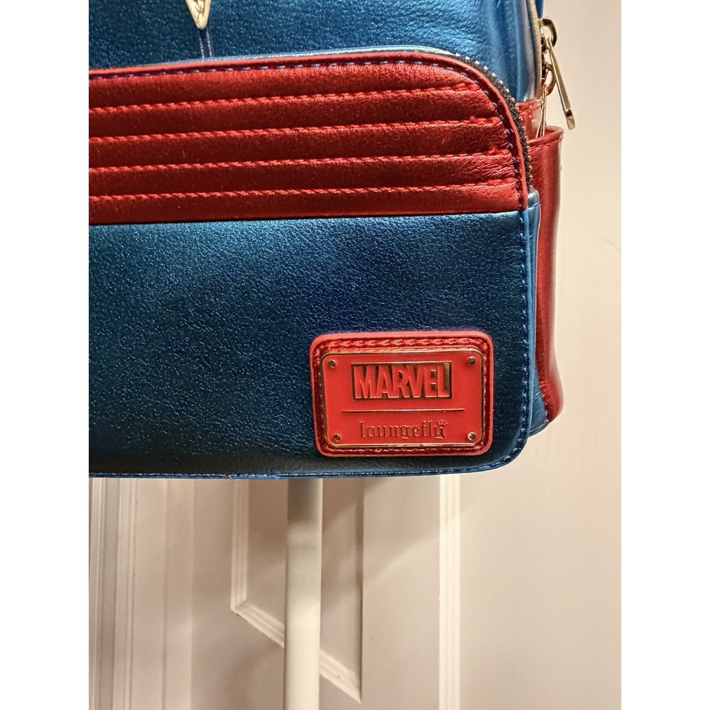 Loungefly Disney Marvel Captain Marvel Mini Backpack - Picture 2 of 5